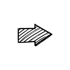 Hand drawn arrow vector icons