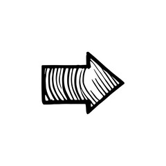 Hand drawn arrow vector icons