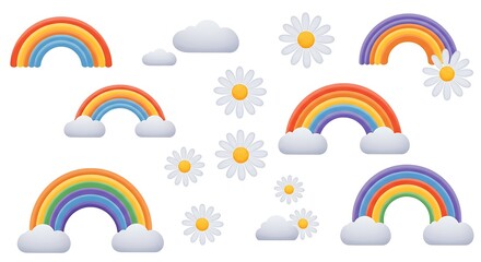 Rainbow Bloom AI Generated