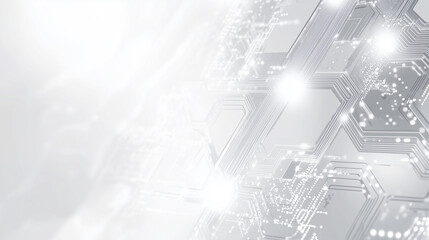Obraz premium astarte.ai: Futuristic Circuit Board - High-Tech Abstract Background
