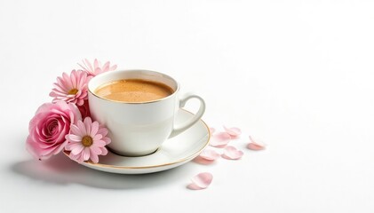 Isolated white background, subtle details emphasized, skincare, visual, macro
