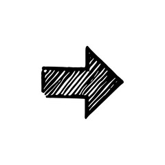 Hand drawn arrow vector icons 