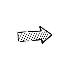 Hand drawn arrow vector icons 