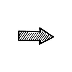 Hand drawn arrow vector icons 