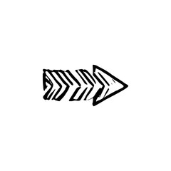 Hand drawn arrow vector icons 