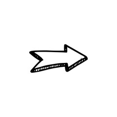 Hand drawn arrow vector icons 