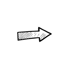 Hand drawn arrow vector icons 