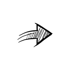 Hand drawn arrow vector icons 