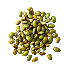 Roasted Edamame in Green Beans Isolated on Transparent Background