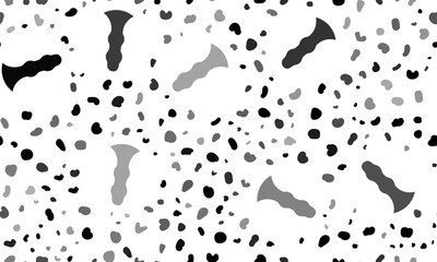 Abstract seamless pattern with sex toy symbols. Creative leopard backdrop. Illustration on transparent background