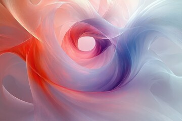 Abstract Colorful Swirling Lines Fantasy Background with Fluid Forms and Ethereal Light