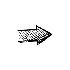 Hand drawn arrow vector icons