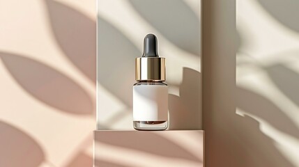 Elegant dropper bottle packaging featuring a refined label design, modern typography, and a minimalist aesthetic.