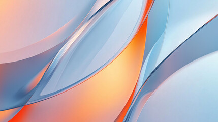 astarte.ai: Liquid Glass Abstract – Blue and Orange Wave Design