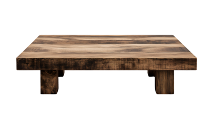 Professional Empty Wooden Table for Product Display and Food Presentation