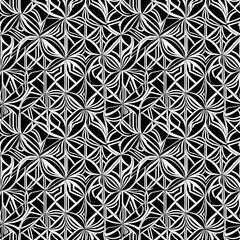 Fototapeta premium a black and white geometric pattern