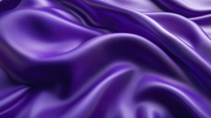 Fototapeta premium Draped Smooth Purple Fabric - Textile Surface Texture