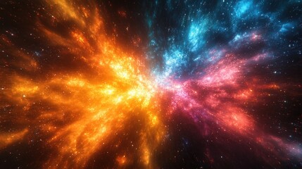 Fototapeta premium Abstract Rainbow Explosion Hypercolor Background for Holidays and Celebrations