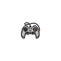 Gamer mascot logo flat vector design