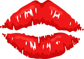 red lips print