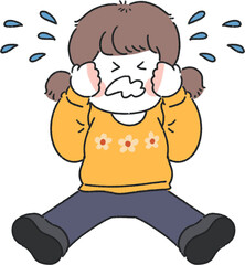 울고있는여자아이
