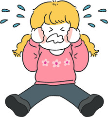 울고있는여자아이