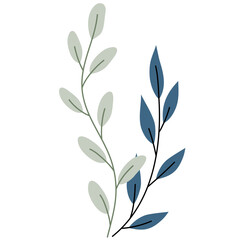 Hand drawn flower decoration elements illustration