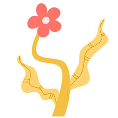 Obraz premium Hand drawn flower decoration elements illustration