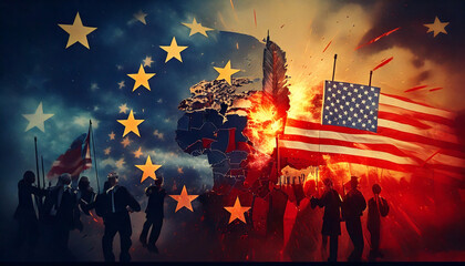 Global Economic Power Struggle Between China, the United States, and the European Union Amidst Trade Negotiations, Market Competition, and Geopolitical Influence