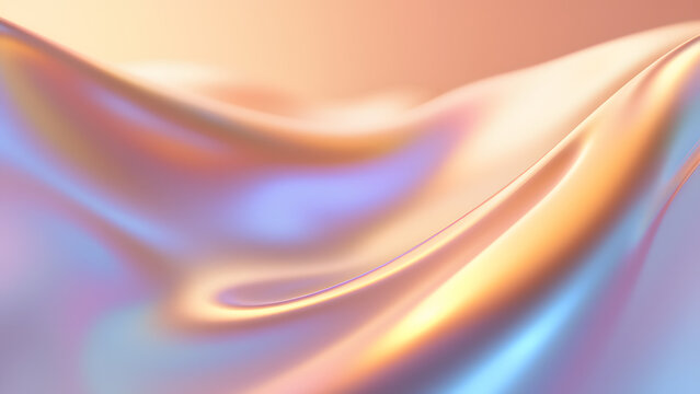 Abstract Colorful Background with Smooth Flowing Gradient Waves