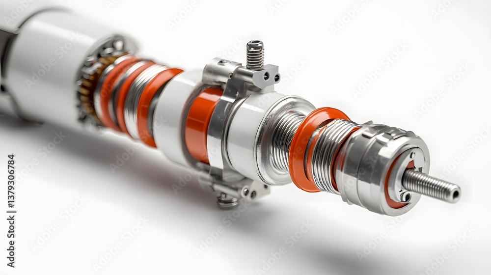 Poster detailed close up of a high voltage lightning arrester a specialized electrical device used to prote
