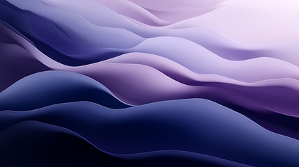 Obraz premium Abstract purple and blue wavy shapes create a soothing and visually appealing background design element