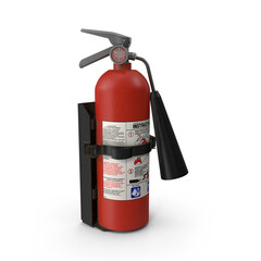 Red fire extinguisher