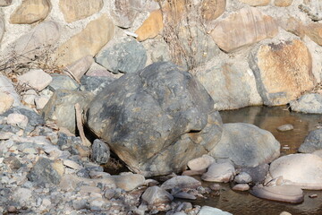 Image of pretty rocks on the Daecheongcheon River Trail