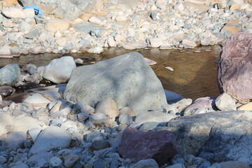 Image of pretty rocks on the Daecheongcheon River Trail