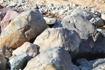 Image of pretty rocks on the Daecheongcheon River Trail