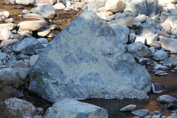 Image of pretty rocks on the Daecheongcheon River Trail