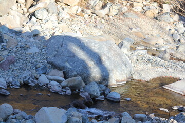 Image of pretty rocks on the Daecheongcheon River Trail