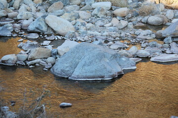 Image of pretty rocks on the Daecheongcheon River Trail