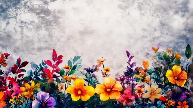 Colorful flowers wallpaper hd wallpaper. Flower with a gray background and a flower. A drawing of a glare of light. High-definition wallpaper featuring vibrant flowers lifestyle.