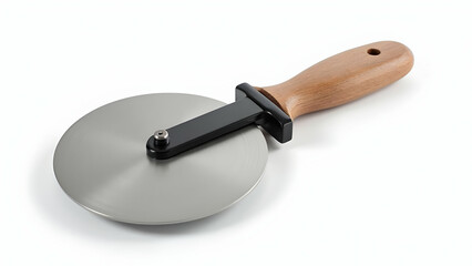 Fototapeta premium Pizza Cutter Wheel: Sharp Circular Slicing Tool 