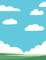 blue sky with clouds