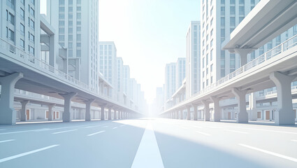 3D Minimalist Wallpaper: Intelligent Traffic Control Systems with Sensor Networks & Urban Mobility Solutions - Sleek Design for Modern Infrastructure