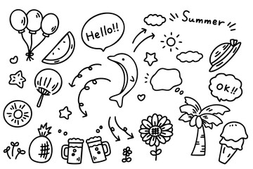 かわいい夏イラスト