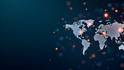 Fototapeta premium Explore a minimalist wallpaper design featuring cross-border digital currency, emphasizing blockchain security and global financial connectivity.