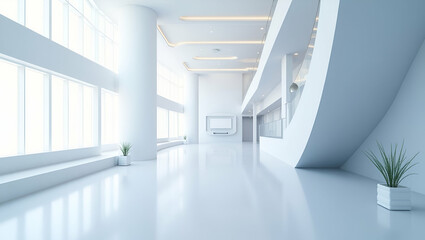 Obraz premium Futuristic Minimalist Wallpaper Design: Showcasing Alternative Lending Solutions with Expansive Empty Space for Premium Photo Stock - Innovative Peer-to-Peer Lending & Secure Online Loan Processing