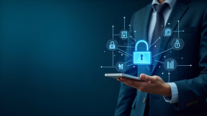 Contemporary Visual Narrative: AI-Powered Virtual Financial Advisors with Dynamic Market Analytics & Secure Communication for Personalized Wealth Management - Stock Photo Concept