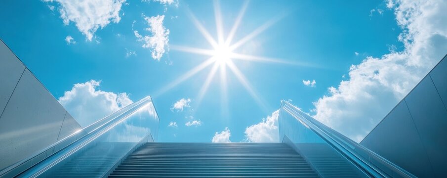 Skyward Escalator Steps