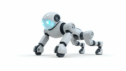 Revolutionary 3D Exoskeleton Robotics: Advanced Wearable Technology for Human Augmentation & Biomechatronics in High-Quality Stock Visuals on White Background