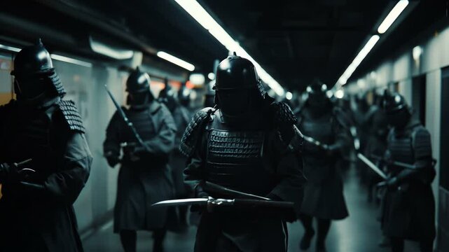 Tension in the Shadows Exploring Militarized Figures within the Urban Environment and Societys Response